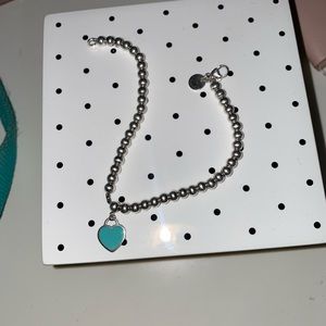 Tiffany and co blue heart bracelet